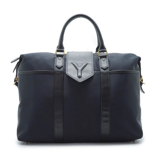 Y Line Flap Boston Bag
