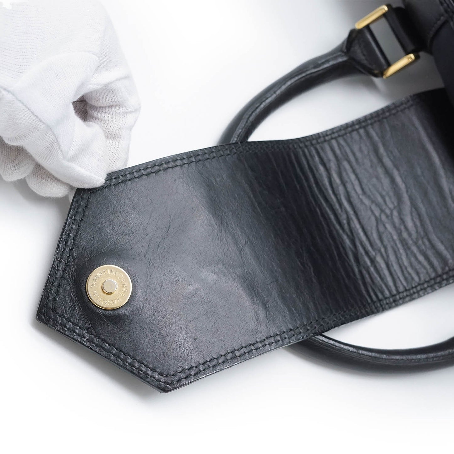 Y Line Flap Boston Bag