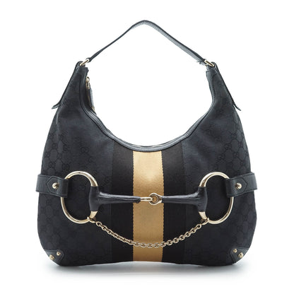 GG Canvas Horsebit Hobo Bag