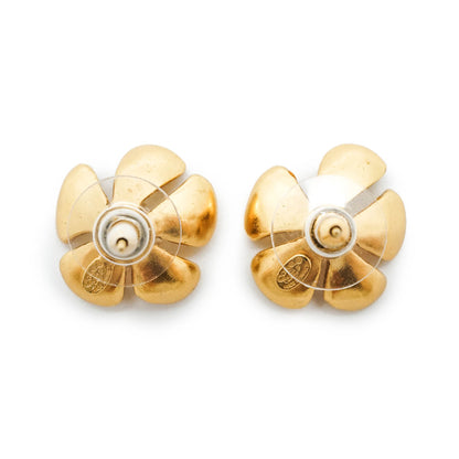 Artificial Pearl Flower Earrings GP