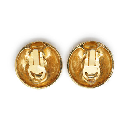 Mademoiselle Chanel Round Clip Earrings GP