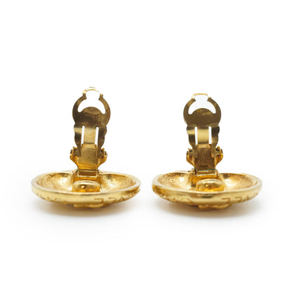 Mademoiselle Chanel Round Clip Earrings GP