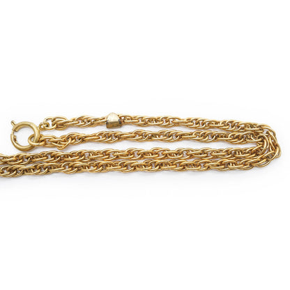 CC Logo Round Pendant Chain Necklace