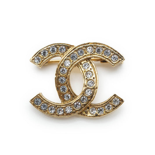 CC Rhinestone Brooch