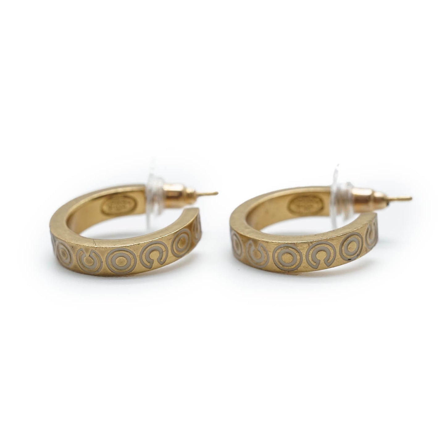 Coco Letter Hoop Earrings