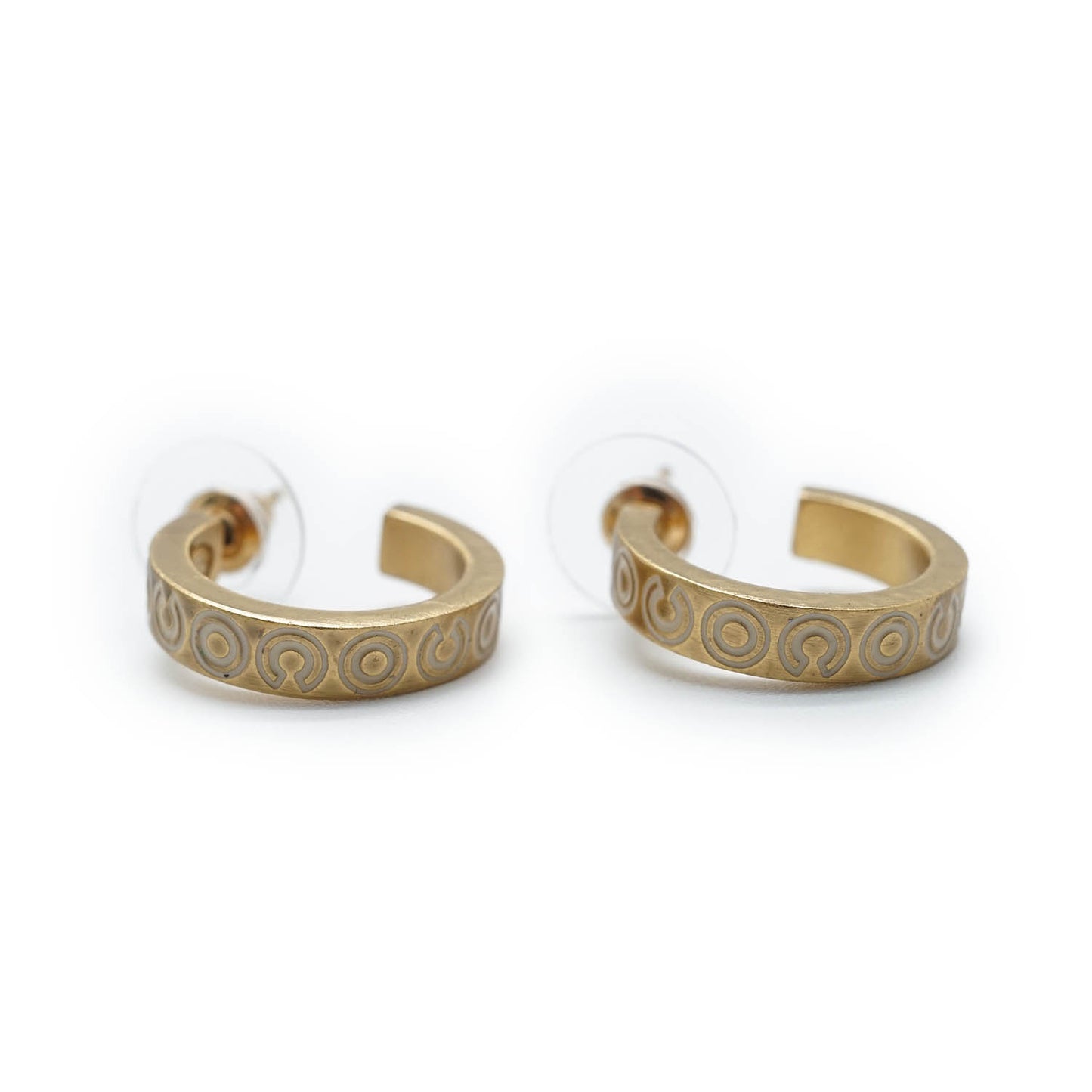 Coco Letter Hoop Earrings