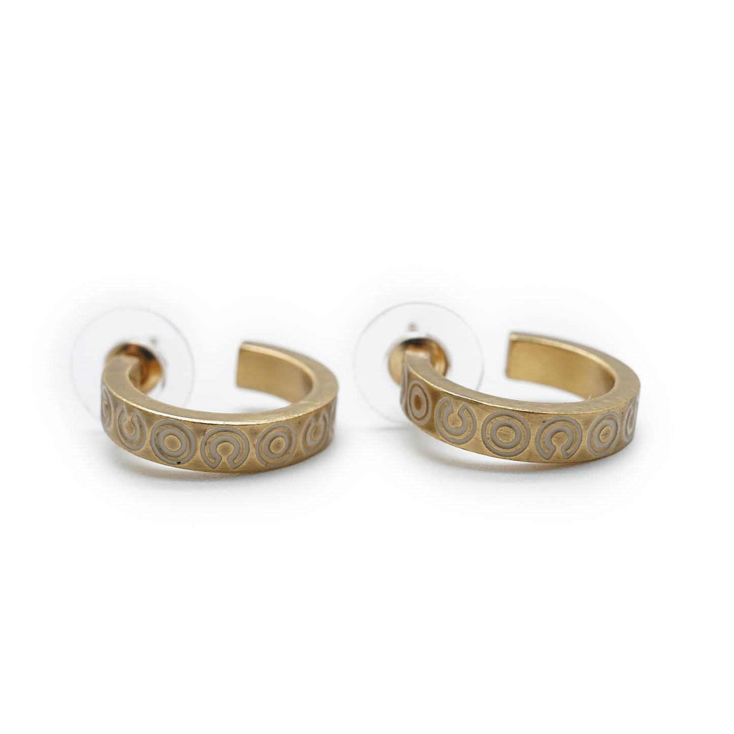 Coco Letter Hoop Earrings