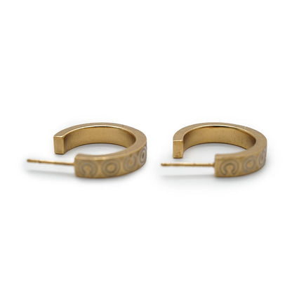 Coco Letter Hoop Earrings
