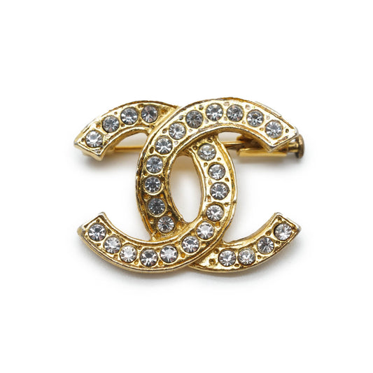 CC Rhinestone Brooch