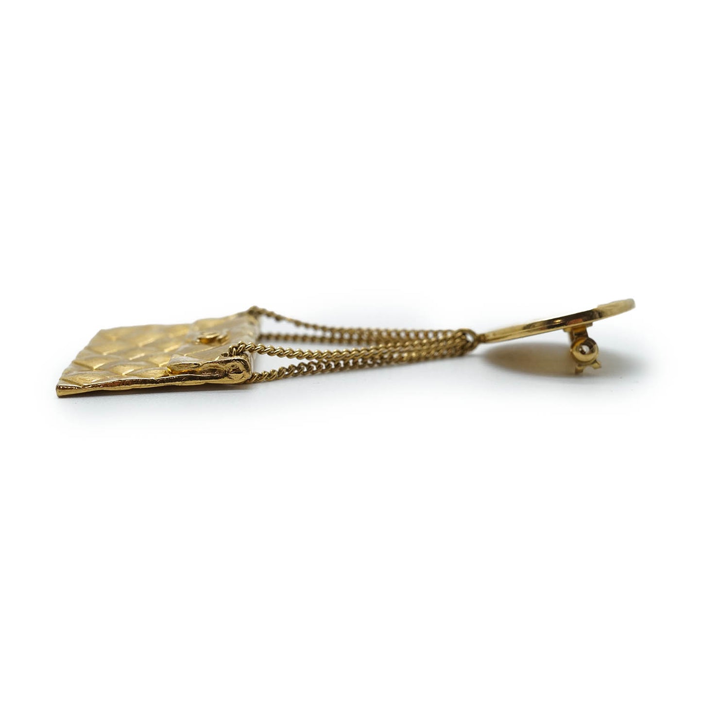 31 Rue Cambon Paris Matelasse Classic Bag Pendant Brooch