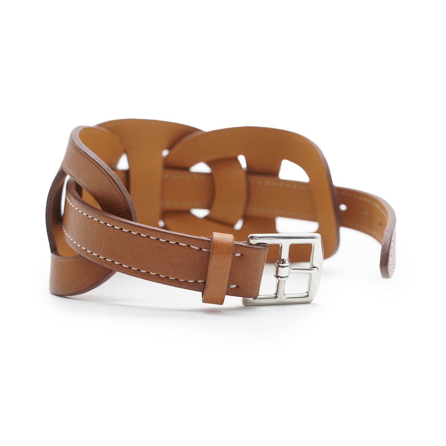 Fetiche Wrap Bracelet Natural Calfskin