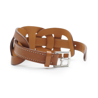 Fetiche Wrap Bracelet Natural Calfskin