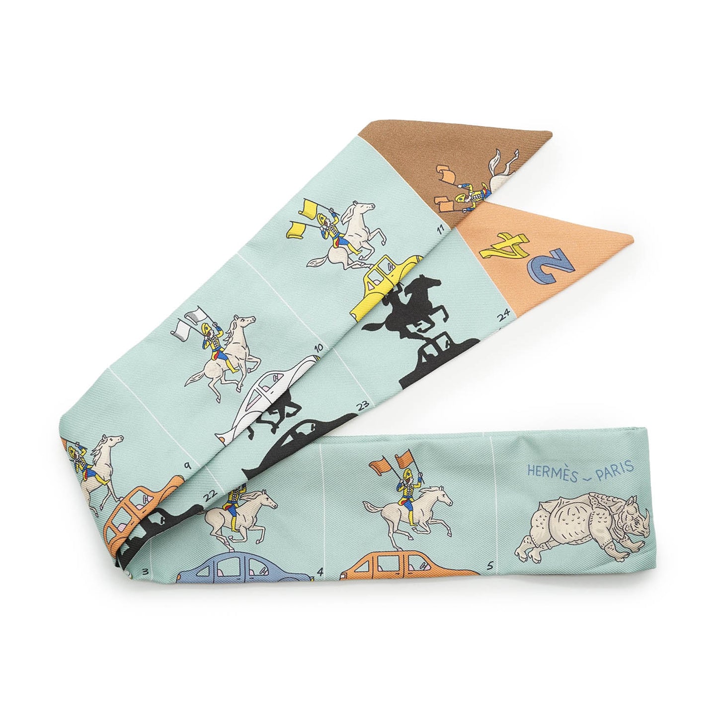 Hermès Parade Silk Twilly