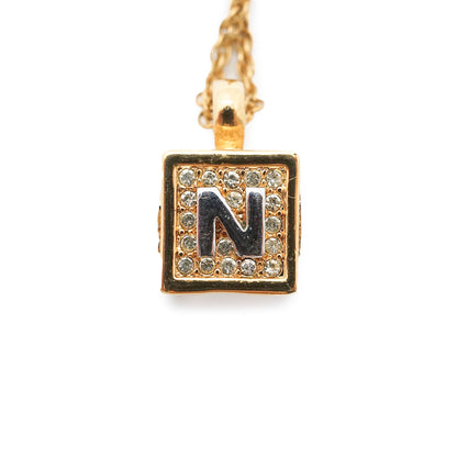 NR Dice Rhinestone Necklace