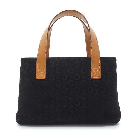 C Macadam Suede Mini Tote