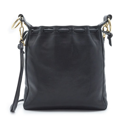 Vintage Drawstring Leather Shoulder Bag