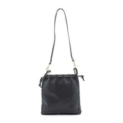 Vintage Drawstring Leather Shoulder Bag