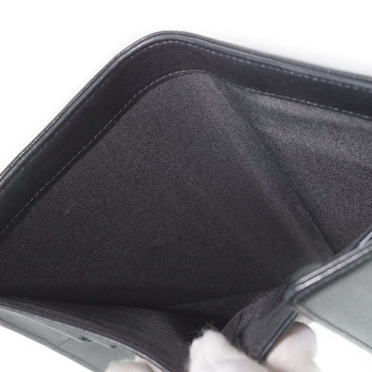 Metallic CC Logo Bi-fold Long Wallet