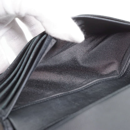Metallic CC Logo Bi-fold Long Wallet