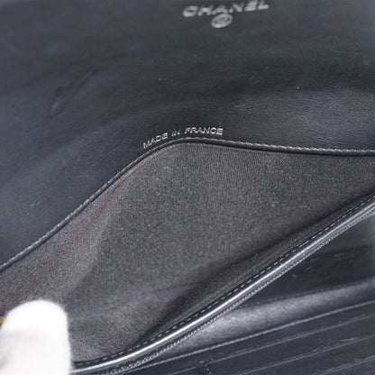 Metallic CC Logo Bi-fold Long Wallet