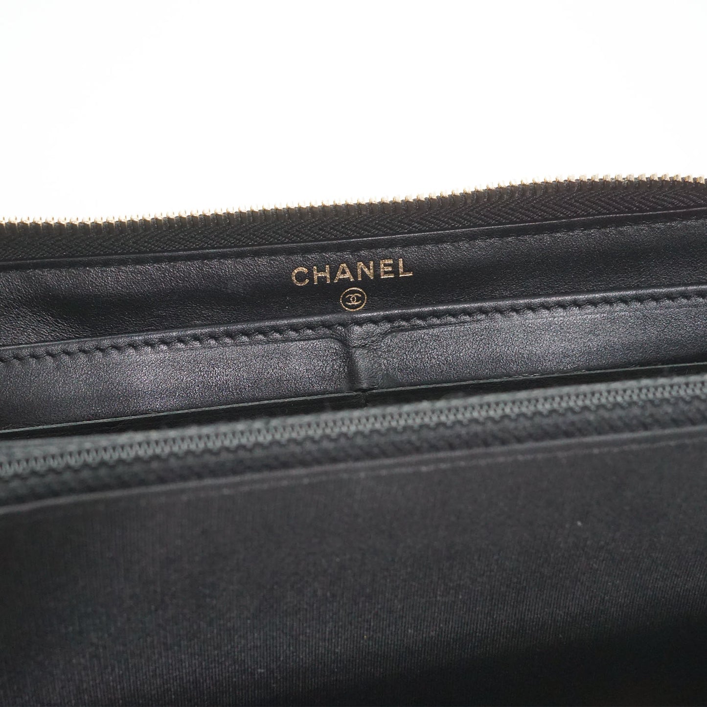Camellia Zip Around Long Wallet