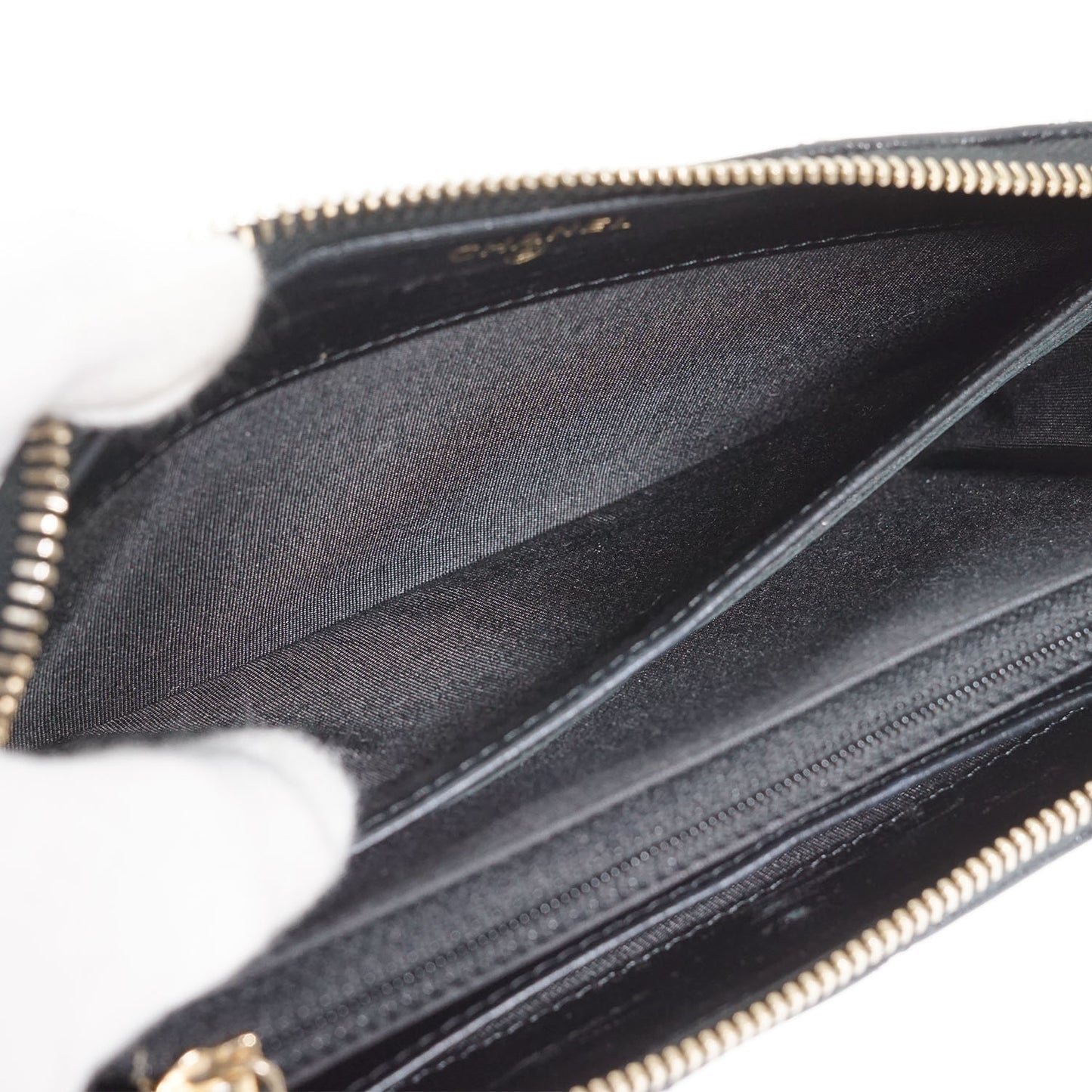 Camellia Zip Around Long Wallet