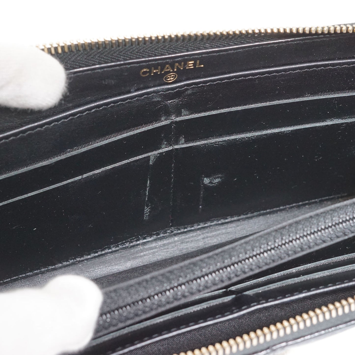 Camellia Zip Around Long Wallet