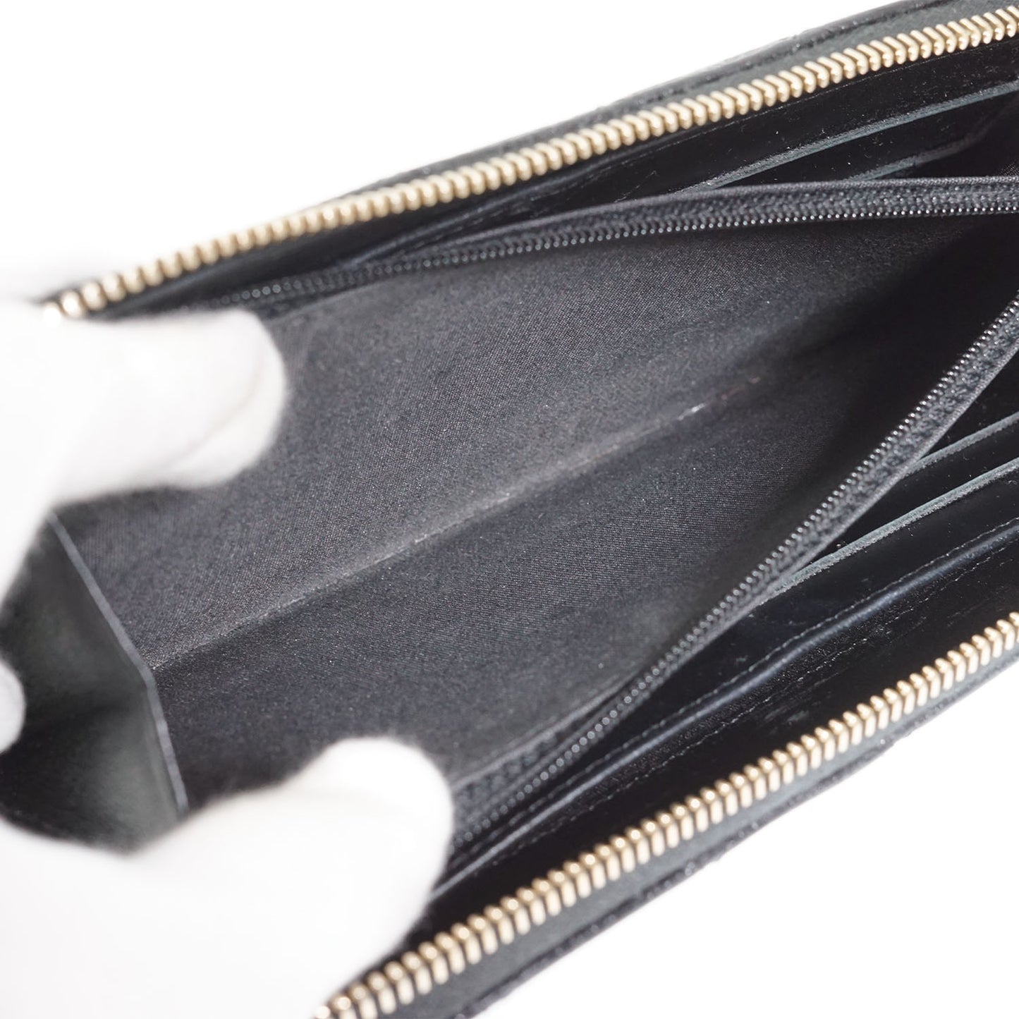 Camellia Zip Around Long Wallet