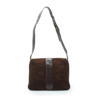 GG Suede Vintage Box Shoulder Bag