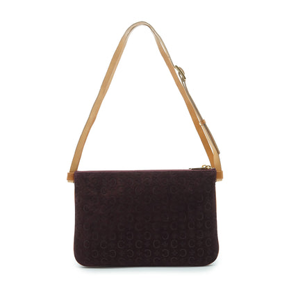 C Macadam Suede Duo Shoulder Pochette