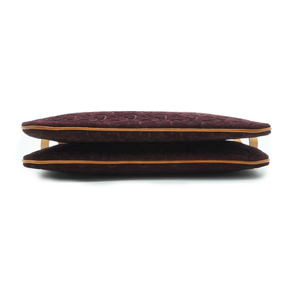 C Macadam Suede Duo Shoulder Pochette