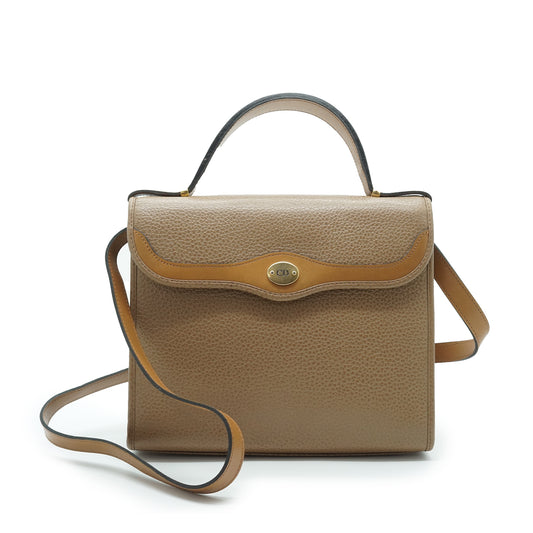 CD Logo 2way Vintage Square Handbag