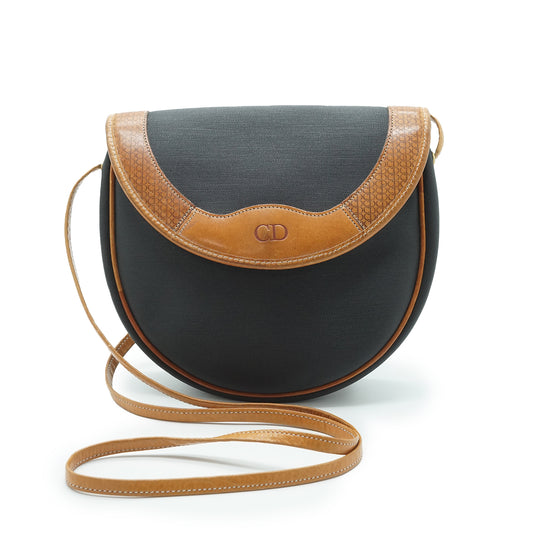 CD Logo Rounded Crossbody Bag