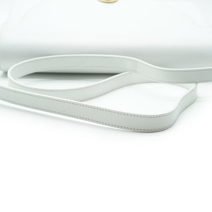 Vintage Leather Box Shoulder Bag