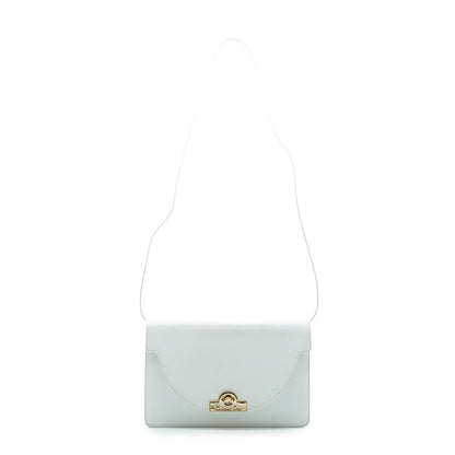 Vintage Leather Box Shoulder Bag