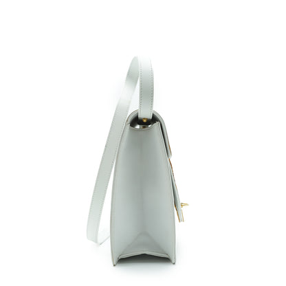 Vintage Leather Box Shoulder Bag
