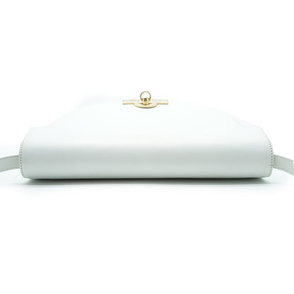 Vintage Leather Box Shoulder Bag