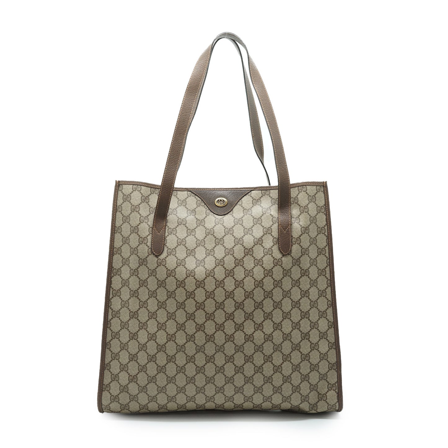 Vintage GG Supreme Accessory Collection Coated Canvas Vertical Tote