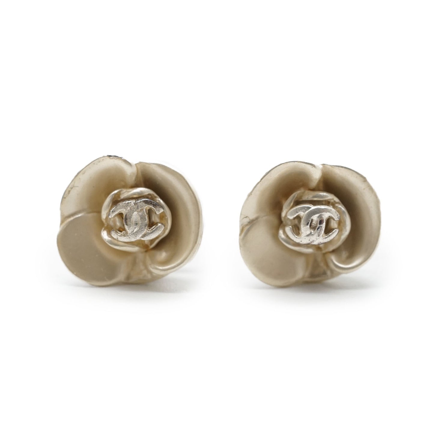 CC Logo Camellia Earrings GP