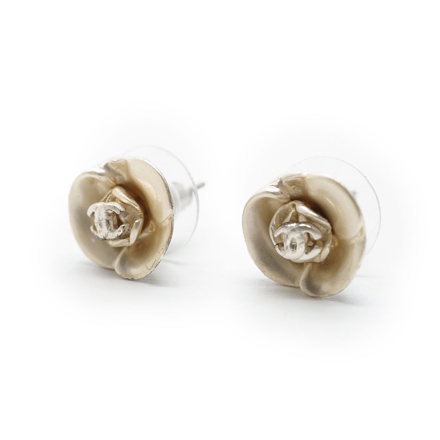 CC Logo Camellia Earrings GP