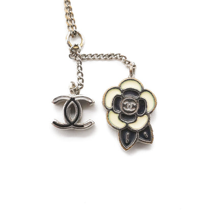 CC Logo Camellia Pendant Necklace