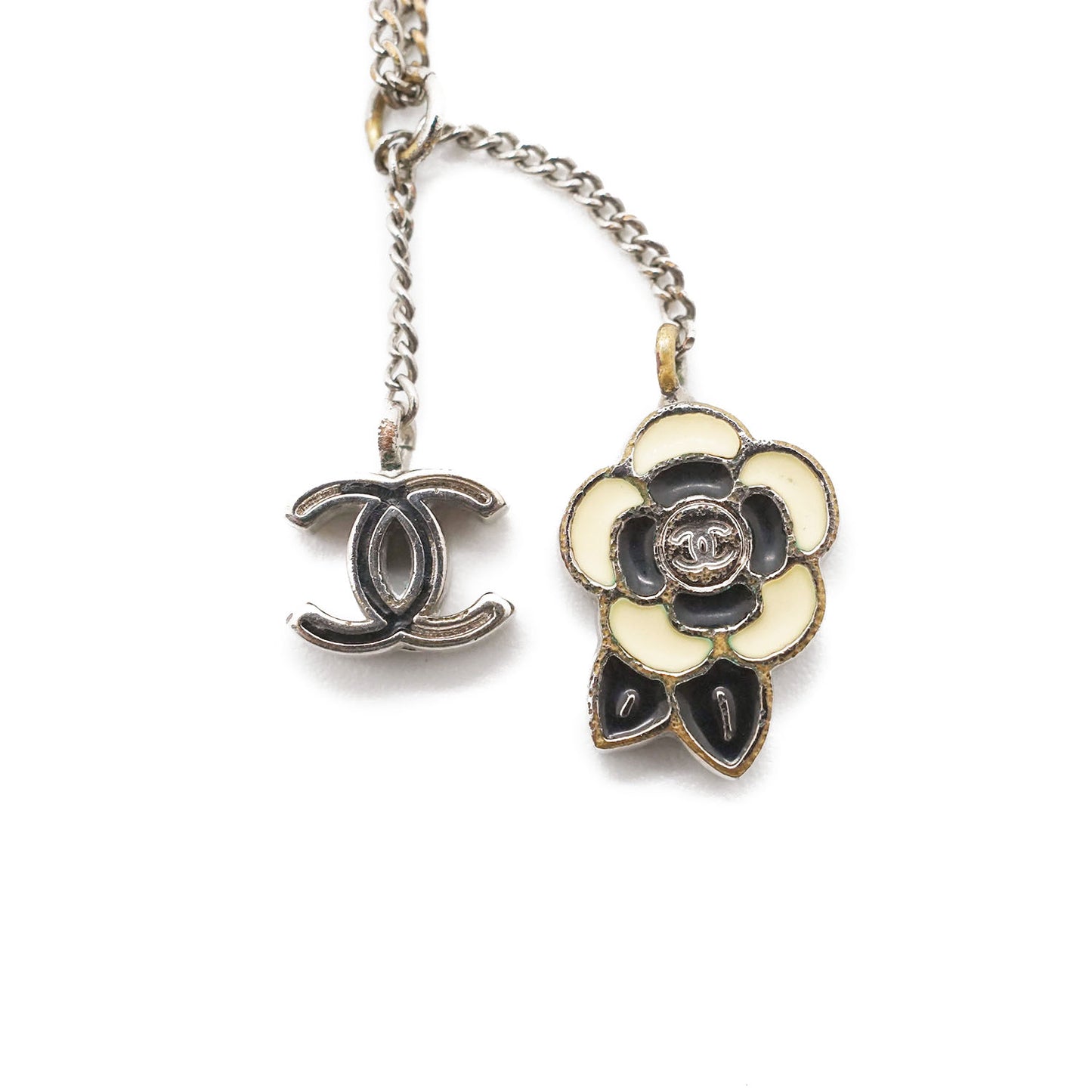CC Logo Camellia Pendant Necklace