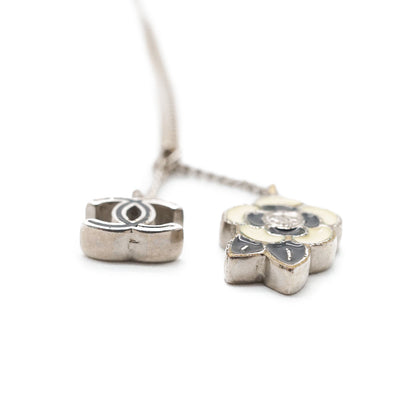 CC Logo Camellia Pendant Necklace