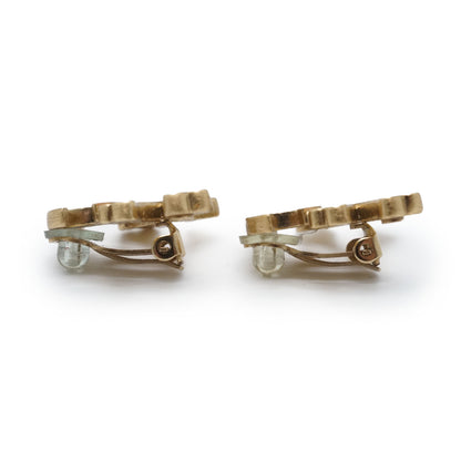 CC Logo Crossbone Clip-On Earrings