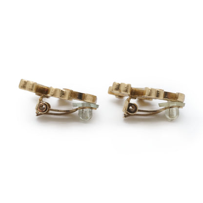 CC Logo Crossbone Clip-On Earrings