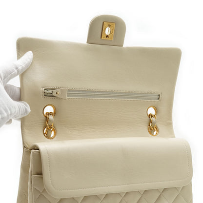 Lambskin Matelasse 25 Classic Double Flap Chain Shoulder Bag