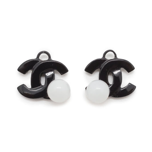 Coco Mark Pearl Hoop Earrings