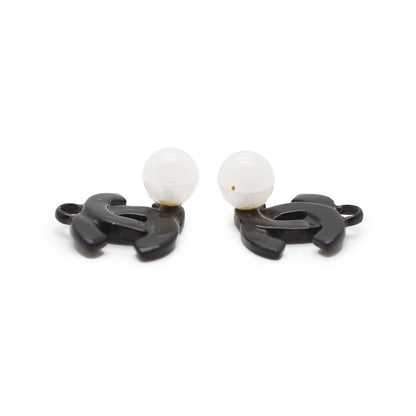 Coco Mark Pearl Hoop Earrings
