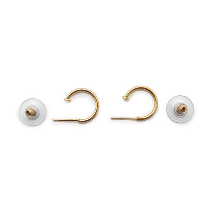 Coco Mark Pearl Hoop Earrings