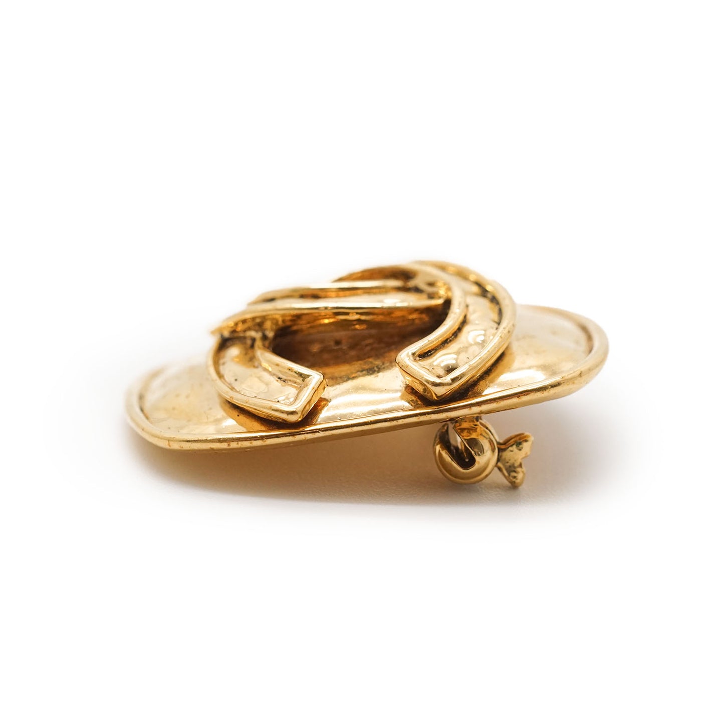Coco Mark Square Button Brooch GP